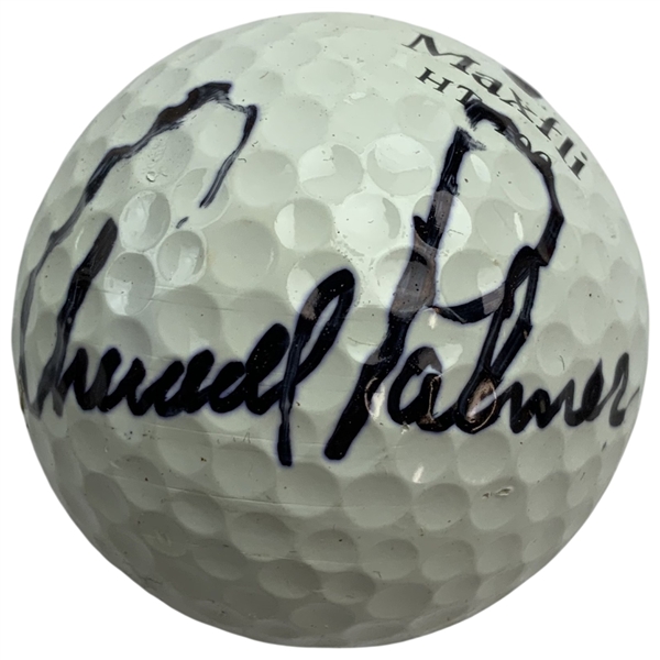Arnold Palmer Signed Personal Used Maxfli HT-100 Balata 432 Golf Ball JSA ALOA