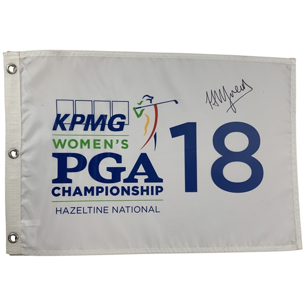 Hannah Green Signed 2019 Womens PGA Championship at Hazeltine Flag JSA ALOA