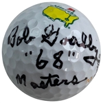 Bob Goalby Signed Titleist Masters Logo 2 Golf Ball w/68 Masters JSA #AC45975