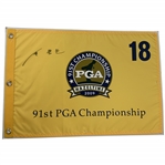 Y.E. Yang Signed 2009 PGA Championship at Hazeltine Flag JSA ALOA
