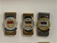 Collection of Nineteen PGA Club Professional Championship Contestant Money Clips 1969-1988