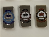 Collection of Nineteen PGA Club Professional Championship Contestant Money Clips 1969-1988