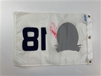 Fuzzy Zoeller Signed 2002 Senior PGA Championship Hole 18 Flag Firestone CC JSA ALOA
