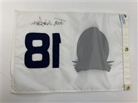 Tom Watson Signed 2001 Senior PGA Championship Golf Flag Ridgewood CC JSA ALOA