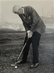 Commemorative Black and White Photograph of Golfer James M. Barnes Long Jim