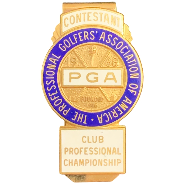 1968 PGA Club Professional Championship Contestant Money Clip