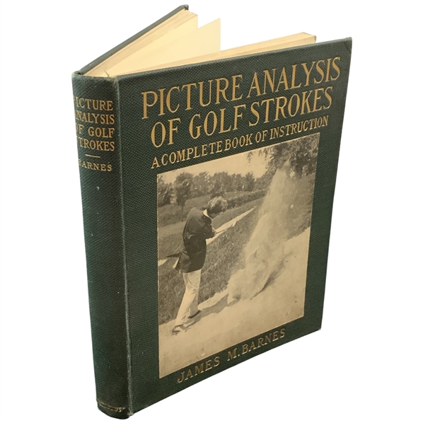 1919 Picture Analysis of Golf Strokes by Jim Barnes Book