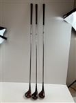 Three Palmer Peerless Chattanooga P33 Persimmon Wood Golf Clubs