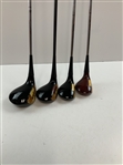 A Set of Four Palmer Peerless Chattanooga Densi-tized Wood Golf Clubs