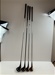 A Set of Four Palmer Peerless Chattanooga Densi-tized Wood Golf Clubs