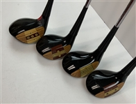 Set of Four Arnold Palmer Peerless Chattanooga Persimmon Woods