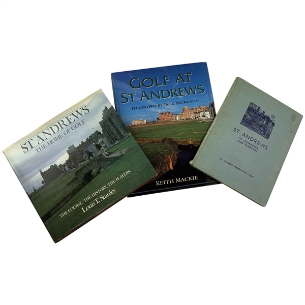 A Trio of Hardcover Books on St. Andrews Golf History and Tradition. 1951-1995. (DJ)