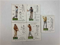 1939 John Player and Sons Golf Cigarette Cards Complete Set of 25