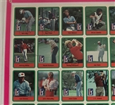Multi Signed 1982 Donruss PGA Tour Golf Trading Card Uncut Sheet JSA ALOA