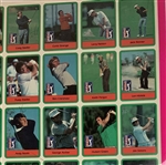 Multi Signed 1982 Donruss PGA Tour Golf Trading Card Uncut Sheet JSA ALOA
