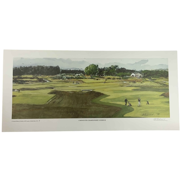 M. Diarmid Limited Edition Print Carnoustie Championship Course III No. 3 of 850