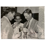 Byron Nelson Signed 1946 Kansas City Invitational Original Associated Press Wirephoto JSA ALOA