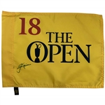 Jack Nicklaus Signed The Open Championship Flag JSA ALOA