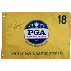 Jason Dufner Signed 2013 PGA Championship Oak Hill Country Club Golf Flag JSA ALOA