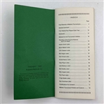 Jack Nicklaus Signed Records of the Masters Tournament 1934-1989 Booklet JSA ALOA