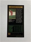 Langer, Crenshaw, Mize & Aaron Signed GSV Masters Collection Cards JSA ALOA