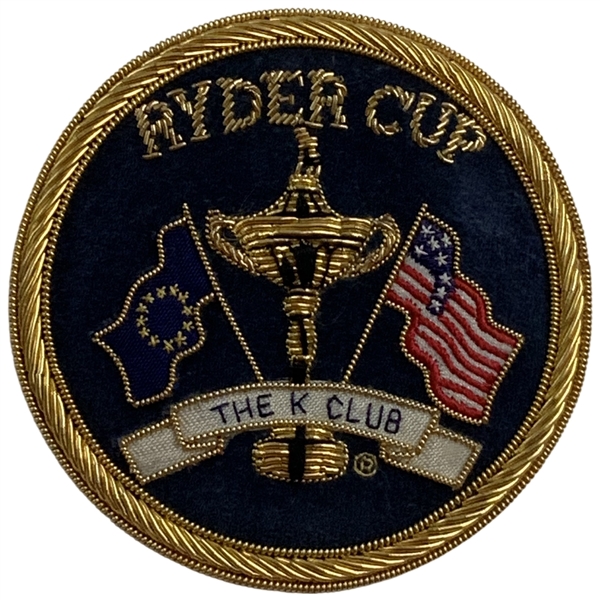 Ryder Cup The K Club Commemorative Gold Bullion Blazer Crest