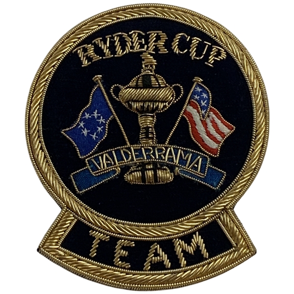 1997 Ryder Cup Valderrama Official Team Bullion Blazer Crest