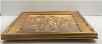 Original Old Tom & Young Tom Morris Oil Painting on Linen by Artist Robert Fletcher