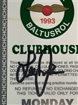 A Collection of Lee Janzen Signed Clubhouse Passes and Ticket Folder from the 1993 U.S. Open Championship at Baltusrol JSA ALOA