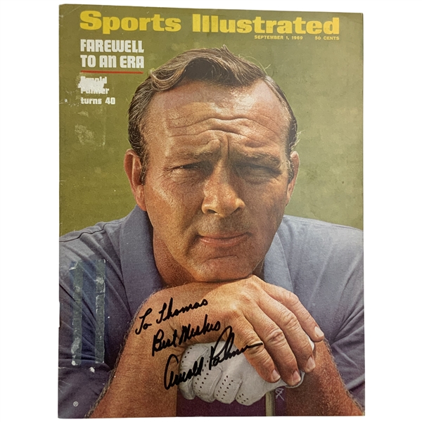 Arnold Palmer Signed Sports Illustrated Cover September 1 1969 JSA ALOA