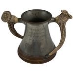 1906 Pinehurst Tin Whistles Stag Horn Trophy - Impressive
