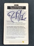 Champion Edoardo Molinari Signed Tournament Used 2005 US Amateur at Merion Caddie Bib w/ Badge & Yardage Guide From Caddie JSA ALOA
