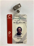 2006 The Memorial Tournament Caddie Used Uniform, Yardage Book & ID for Edoardo Molinari