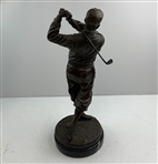Bobby Jones Ltd Ed Bronze Statue by Ron Tunison - Stands Over a Foot Tall - 13.5lbs!