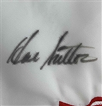 Tiger Woods & 8 US Team Members Signed 1999 Ryder Cup 'Battle at Brookline' Flag at The Country Club JSA ALOA