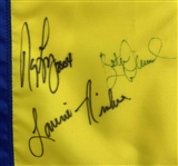 Annika, Lopez & 13 Others Signed LPGA Corning Classic 25th Anniversary Golf Pin Flag JSA ALOA