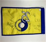Annika, Lopez & 13 Others Signed LPGA Corning Classic 25th Anniversary Golf Pin Flag JSA ALOA