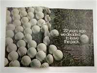 Dave Stockton Signed 1970 Golf World Magazine & 1991 Ryder Cup Patron Badge JSA ALOA