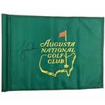 Tiger Woods Signed Augusta National Golf Club Flown Used Green Flag JSA FULL #YY48959