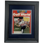 Payne Stewart Signed Golf World Magazine Cover 1991 U.S. Open Victory - Framed JSA ALOA