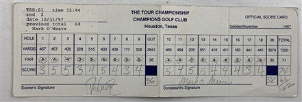 Singh, Crenshaw, O'Meara & Seven Others Signed Greater Hartford, Phoenix Open, Tour Champ & Templeton Shark Official Scorecards