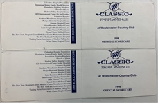 Singh, Furyk, Azinger & Seven Others Signed 1995-1998 Official Scorecards