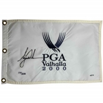 Tiger Woods Signed 2000 PGA Championship Valhalla Ltd Ed 174/500 Embroidered Flag UDA