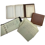 Walter Hagens Personal Accounting Ledgers and Desk Accessories w/ Addresses in his Handwriting from Estate