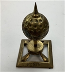 Walter Hagen's Golf Ball Paperweight, Golf Pencils & Tees from Estate