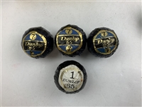 Collection of 19 Vintage Wrapped Golf Balls Including Dunlop, Slazenger, and Penfold