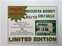 Bobby Jones Limited Edition Commemorative Golf Set with Biography and Hand Wrapped Golf Balls