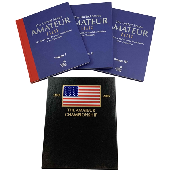 Sheehan, Peter. The United States Amateur: The History and Personal Recollections of Its Champions. Future Classics of Golf, 2005. Three-Volume Deluxe Set in Custom Slipcase.