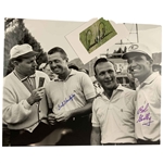 Hawkins & Goalby Signed Photo w/ Palmer Signed Cut JSA ALOA