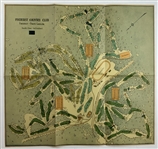 c.1921 Pinehurst Country Club Golf Memorabilia Featuring Map by Donald J. Ross